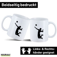 Kaffeetasse Volleyball Silhouette 330ml