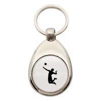 Schlüsselanhänger Volleyball Silhouette