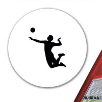 Aufkleber Volleyball Silhouette 10cm Sticker