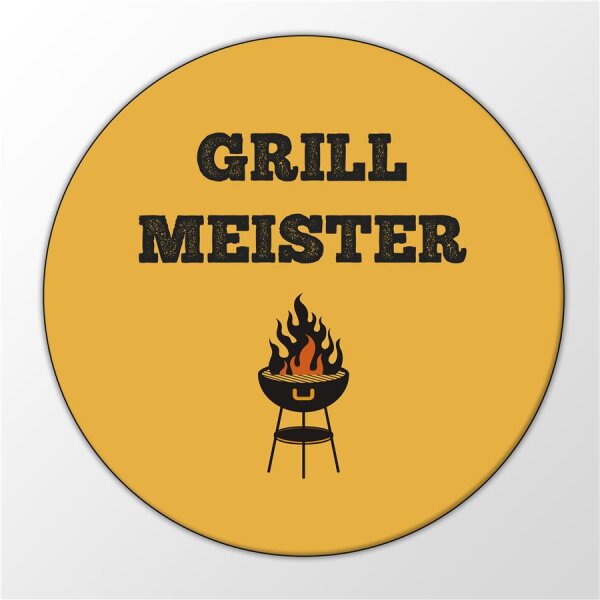 Magnet Grillmeister Barbecue BBQ Feuer Grill 59mm Kühlschrankmagnet Flaschenöffner