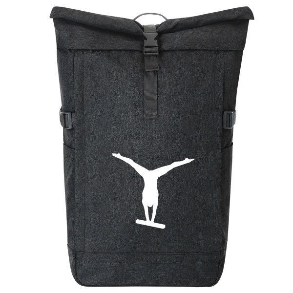 Kurierrucksack Schwebebalken Turnen 30-44 Liter Black Melange