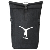 Kurierrucksack Schwebebalken Turnen 30-44 Liter Black Melange