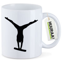 Kaffeetasse Schwebebalken Turnen 330ml