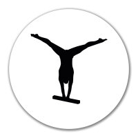 Aufkleber Schwebebalken Turnen 10cm Sticker