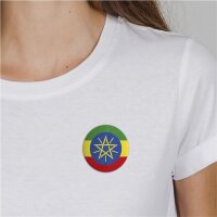 Button Ethiopia Äthiopien Flagge Größe 59mm