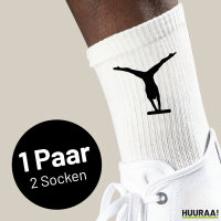 Socken Schwebebalken Turnen Größe 37/46 White Motiv Tennissocken