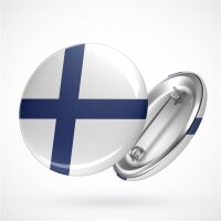 Button Finnland Flagge Größe 59mm