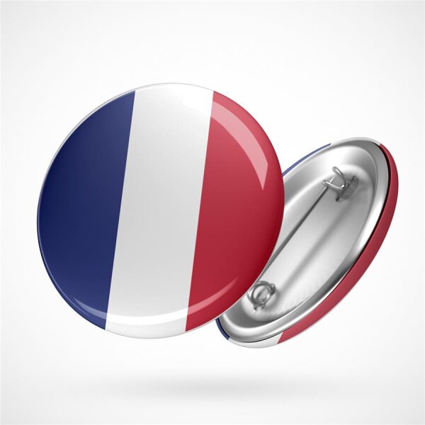 Button France Frankreich Flagge Größe 59mm