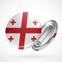 Button Georgia Georgien Flagge Größe 59mm