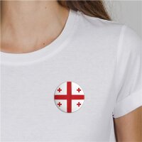 Button Georgia Georgien Flagge Größe 59mm