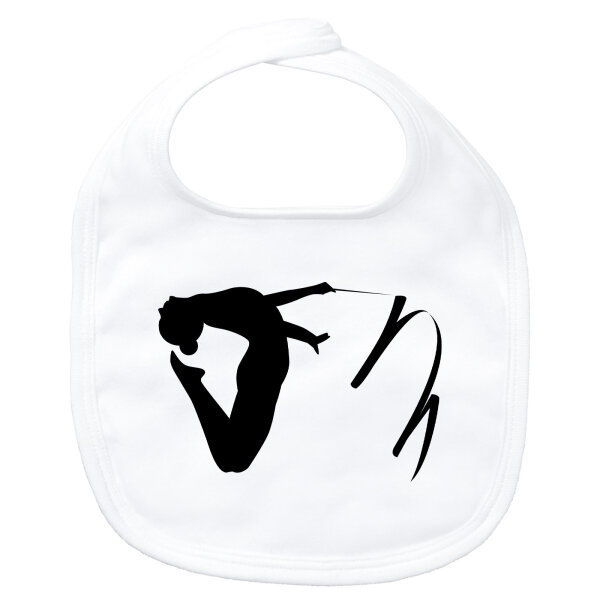 Baby Lätzchen Rhythmische Sportgymnastik Silhouette