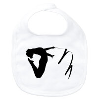 Baby Lätzchen Rhythmische Sportgymnastik Silhouette