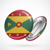 Button Grenada Flagge Größe 59mm