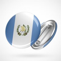 Button Guatemala Flagge Größe 59mm