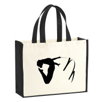 Jutetasche Rhythmische Sportgymnastik Silhouette 21 Liter Black