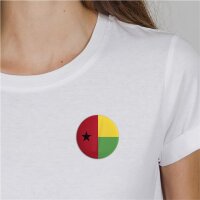 Button Guinea-Bissau Flagge Größe 59mm