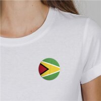 Button Guyana Flagge Größe 59mm