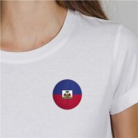 Button Haiti Flagge Größe 59mm