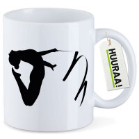 Kaffeetasse Rhythmische Sportgymnastik Silhouette 330ml