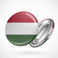 Button Hungary Ungarn Flagge Größe 59mm