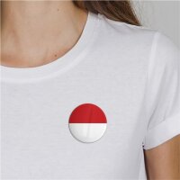 Button Indonesien Flagge Größe 59mm