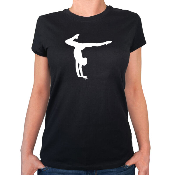 Damen T-Shirt Turnen Gymnastik Größe XS-XXL
