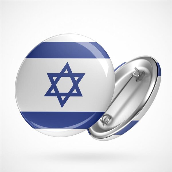 Button Israel Flagge Größe 59mm