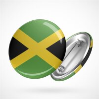 Button Jamaika Flagge Größe 59mm