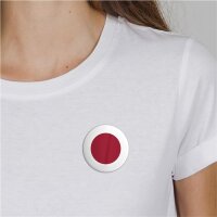 Button Japan Flagge Größe 59mm