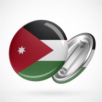 Button Jordanien Flagge Größe 59mm