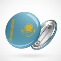 Button Kazakhstan Kasachstan Flagge Größe 59mm