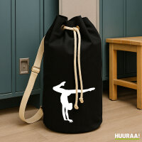 Seesack Turnen Gymnastik 20 Liter Rucksack Black