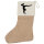 Weihnachtsstrumpf Turnen Gymnastik Beige