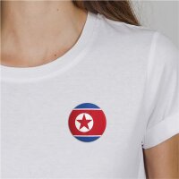 Button Nordkorea Flagge Größe 59mm