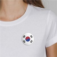 Button Südkorea Flagge Größe 59mm