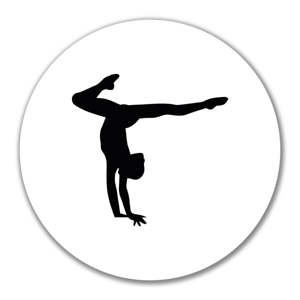Aufkleber Turnen Gymnastik 10cm Sticker