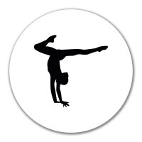 Aufkleber Turnen Gymnastik 10cm Sticker