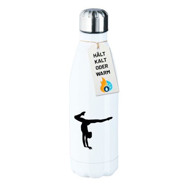 Edelstahl-Trinkflasche Turnen Gymnastik 500ml Wasserflasche