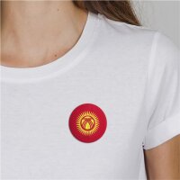 Button Kyrgyzstan Kirgisistan Flagge Größe 59mm
