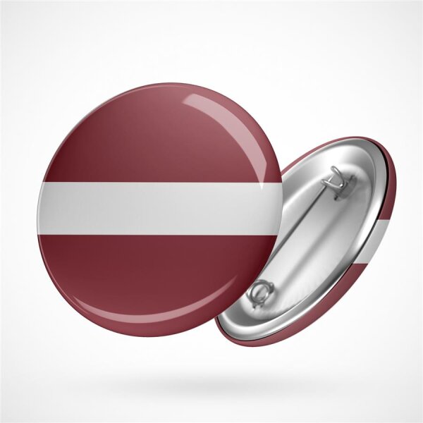 Button Latvia Lettland Flagge Größe 59mm