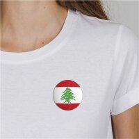 Button Libanon Flagge Größe 59mm