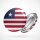 Button Liberia Flagge Größe 59mm