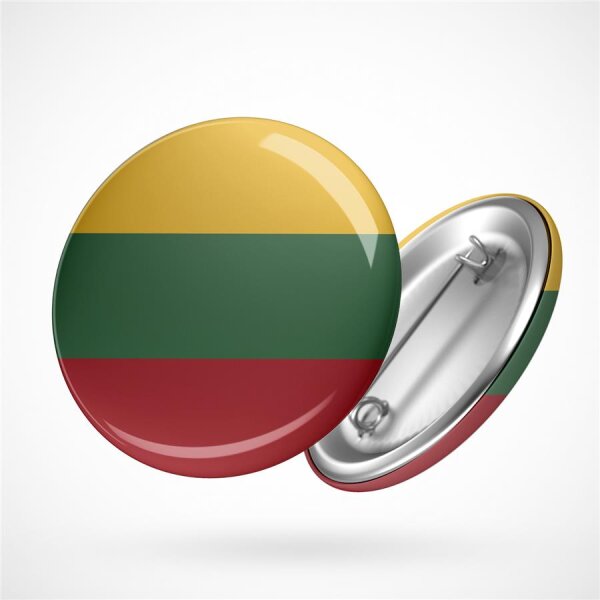 Button Lithuania Litauen Flagge Größe 59mm
