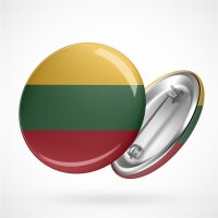 Button Lithuania Litauen Flagge Größe 59mm