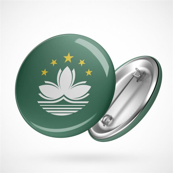 Button Macau Flagge Größe 59mm