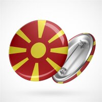 Button Macedonia Mazedonien Flagge Größe 59mm