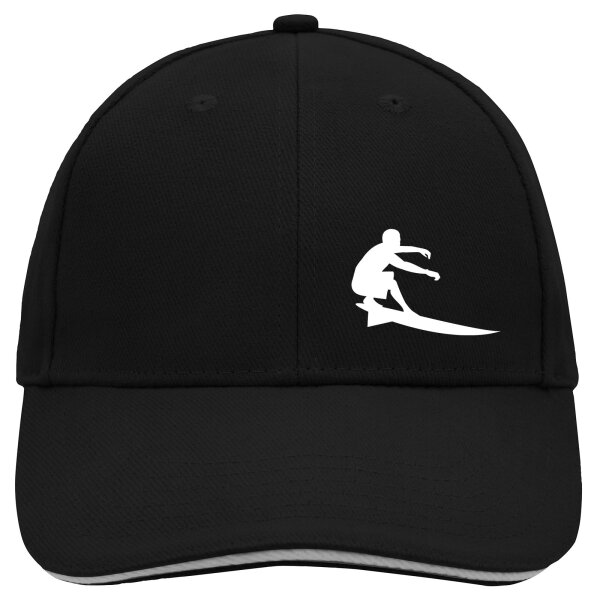 Cappy Mütze Surfen Silhouette
