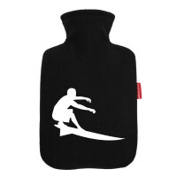 Wärmflasche Surfen Silhouette