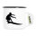 Emaille Tasse Surfen Silhouette 300ml Vintage Emaille Becher