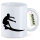 Kaffeetasse Surfen Silhouette 330ml